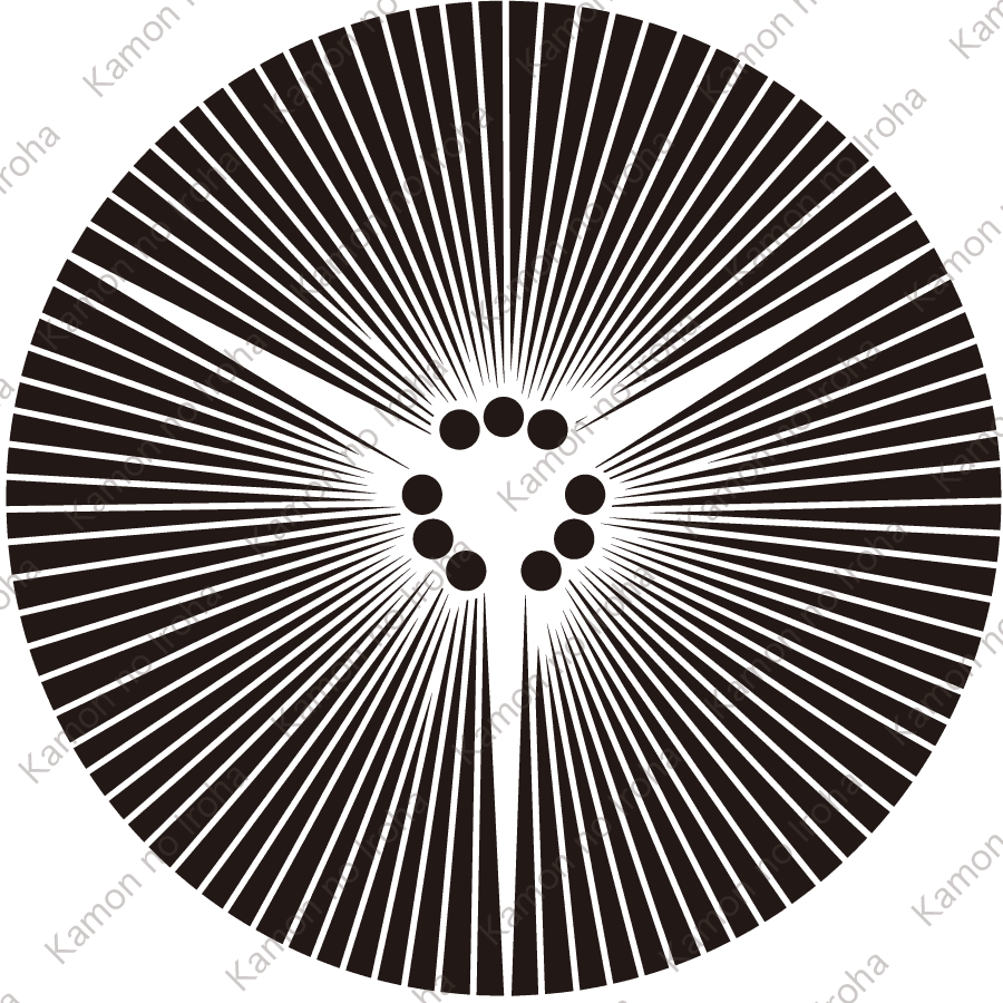 三つ割り唐松紋