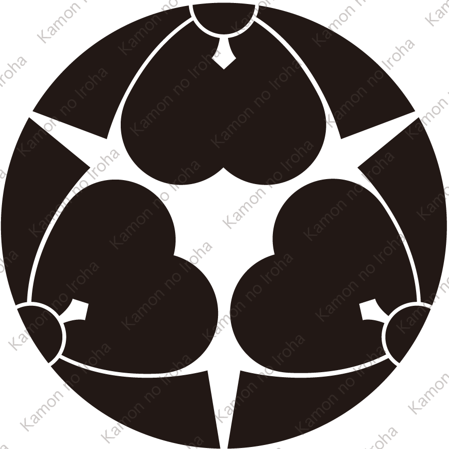 三つ割り剣片喰紋