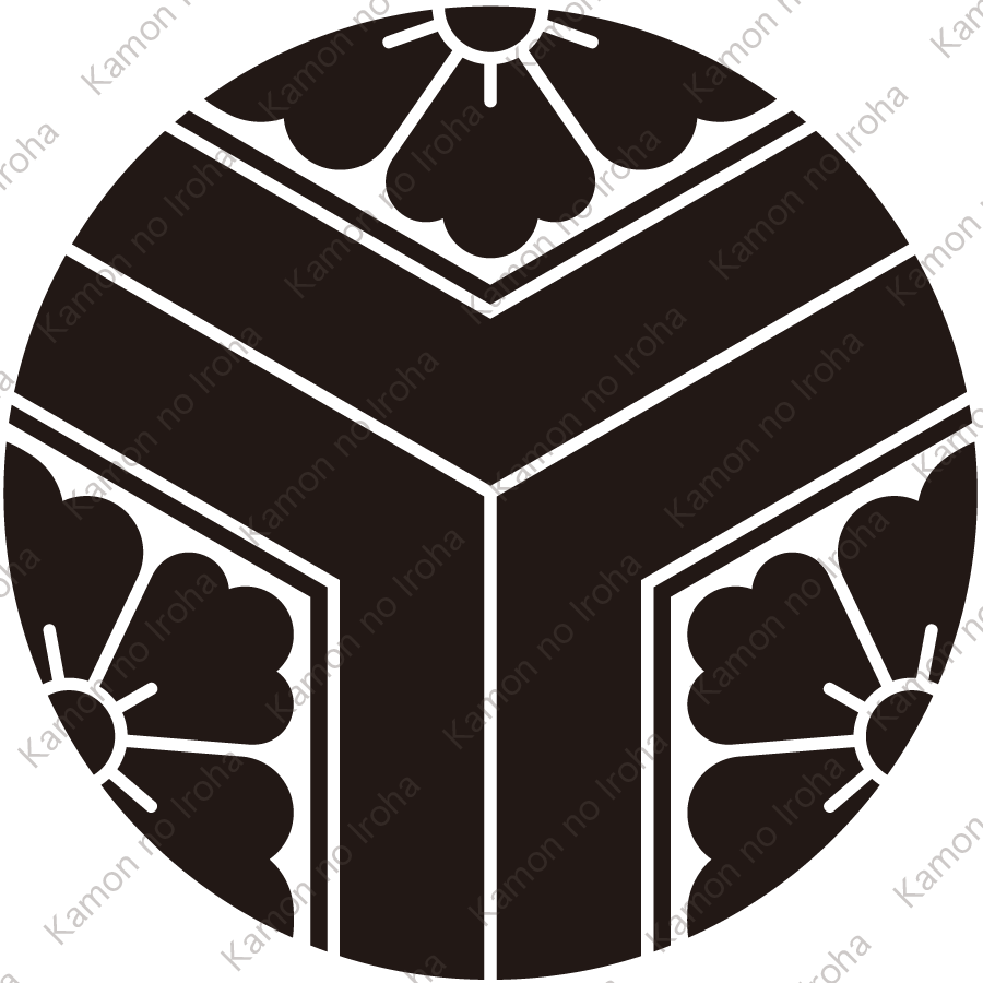 三つ割り亀甲に花菱紋