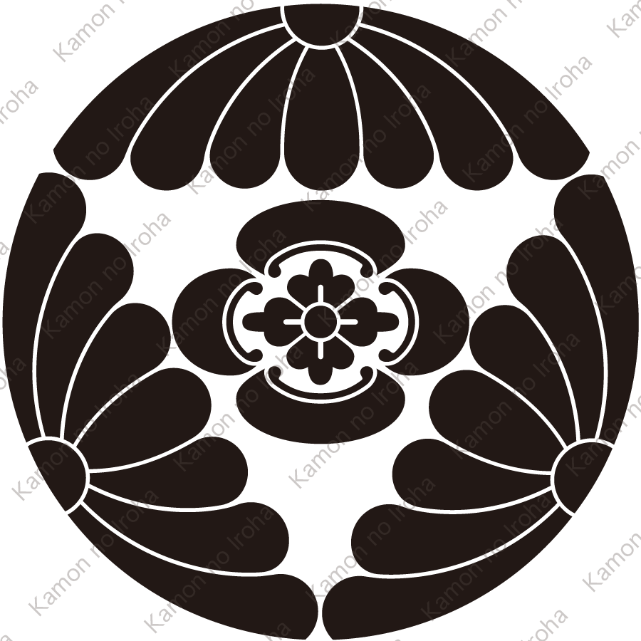 三つ割り菊に木瓜紋