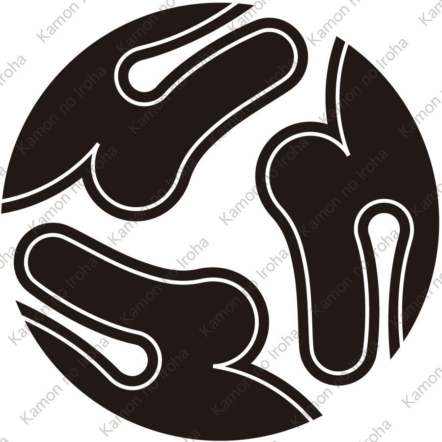 三つ割り胡桃紋