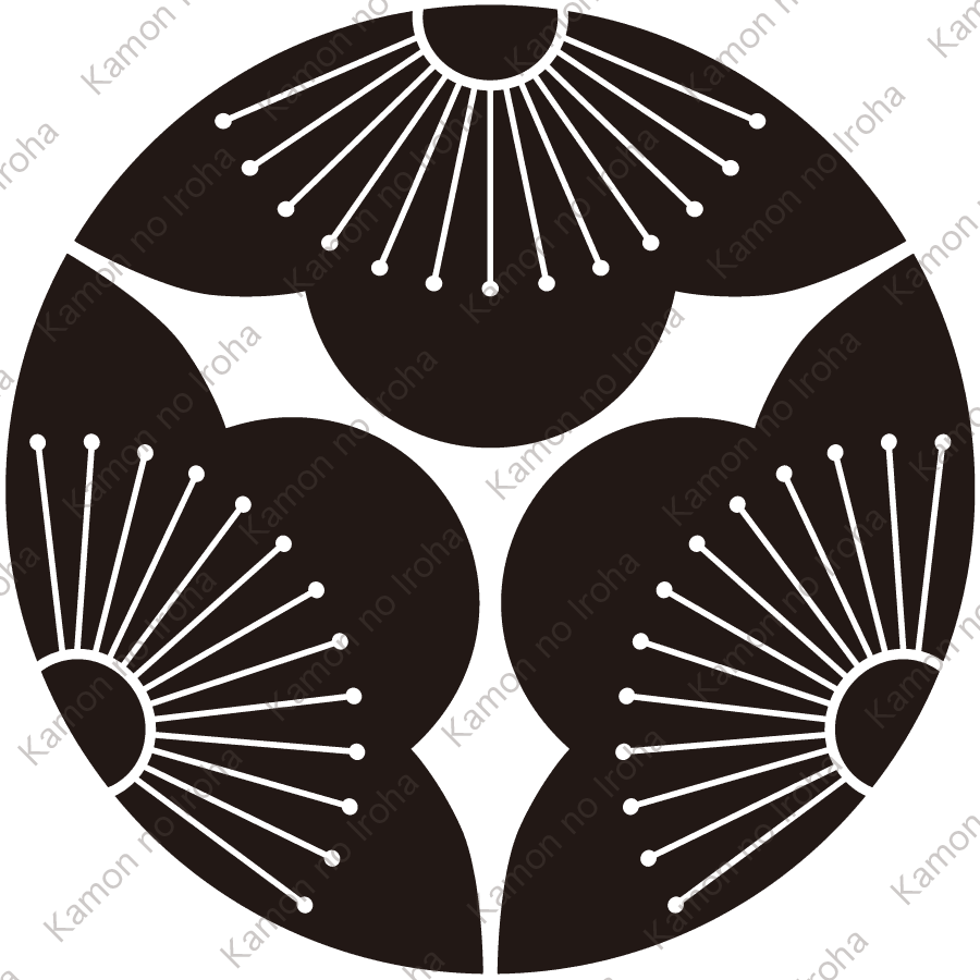 三つ割り向う梅紋