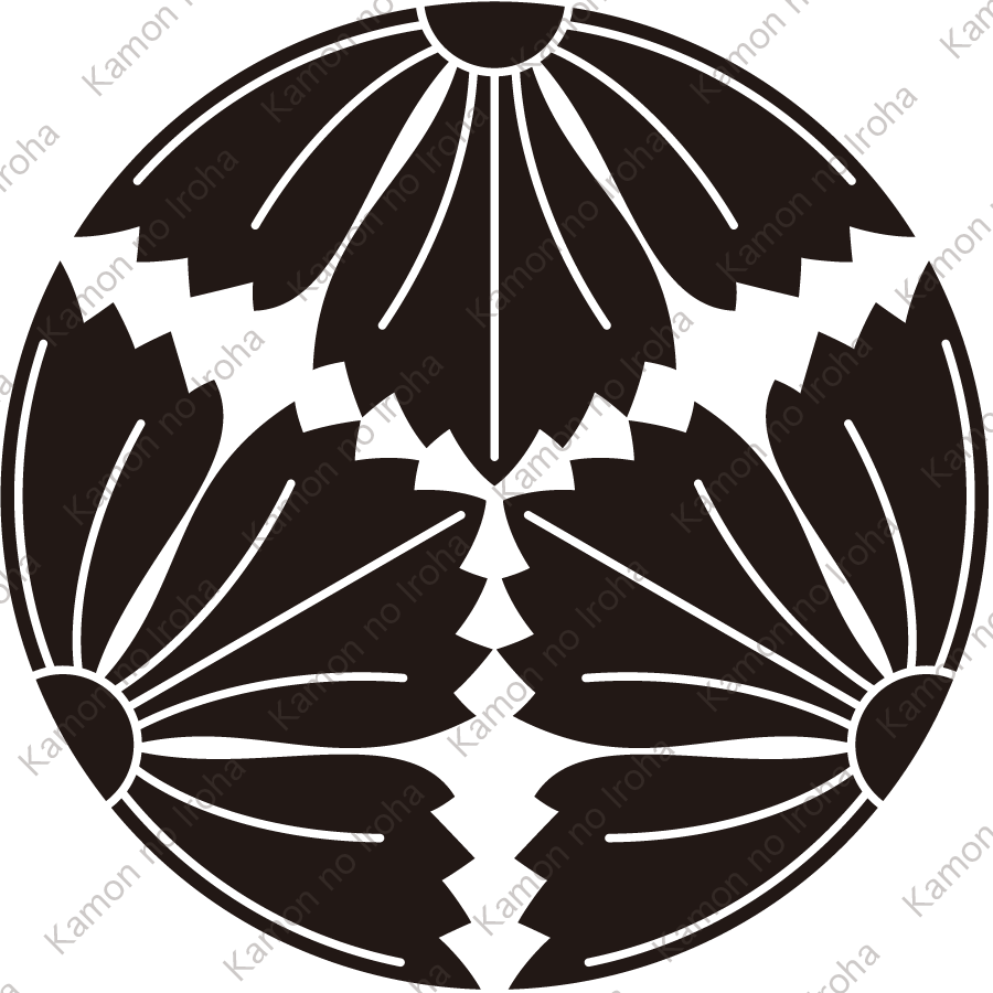 三つ割り撫子紋