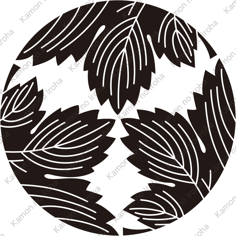 三つ割り鬼梶の葉紋