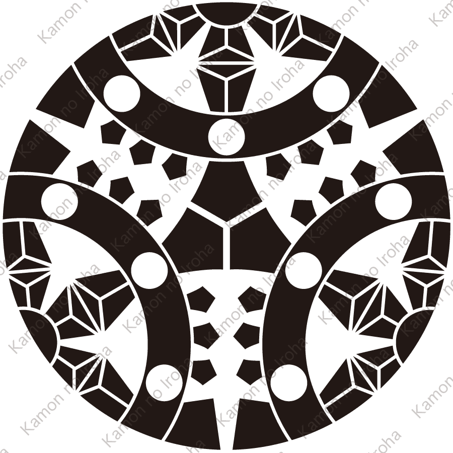 三つ割り輪宝紋