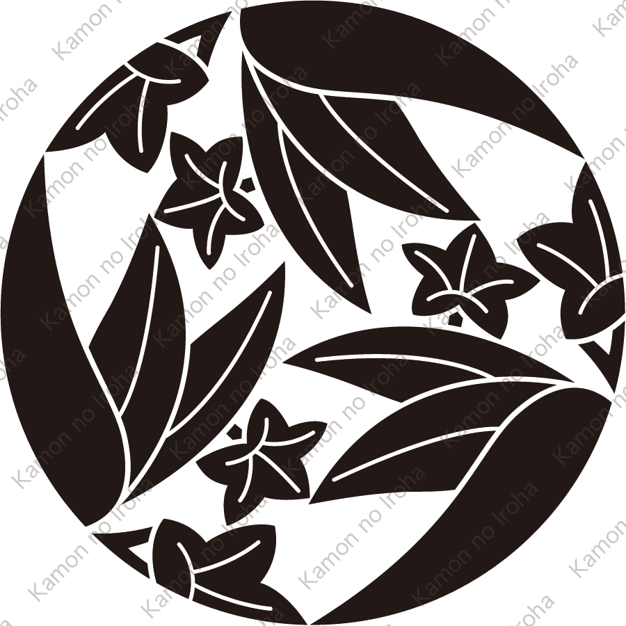 三つ割り笹竜胆紋