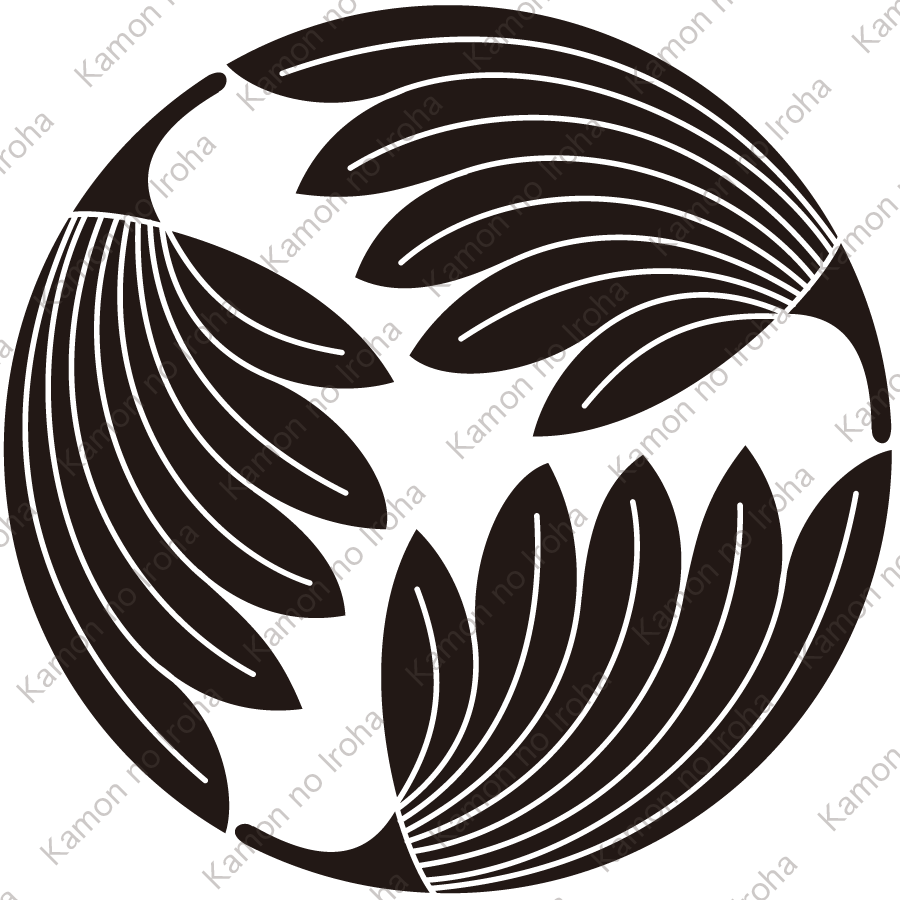 三つ割り棕櫚紋