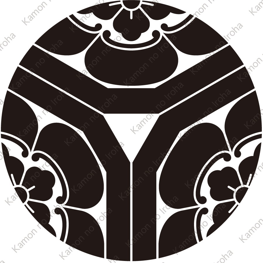 三つ割り隅切木瓜紋