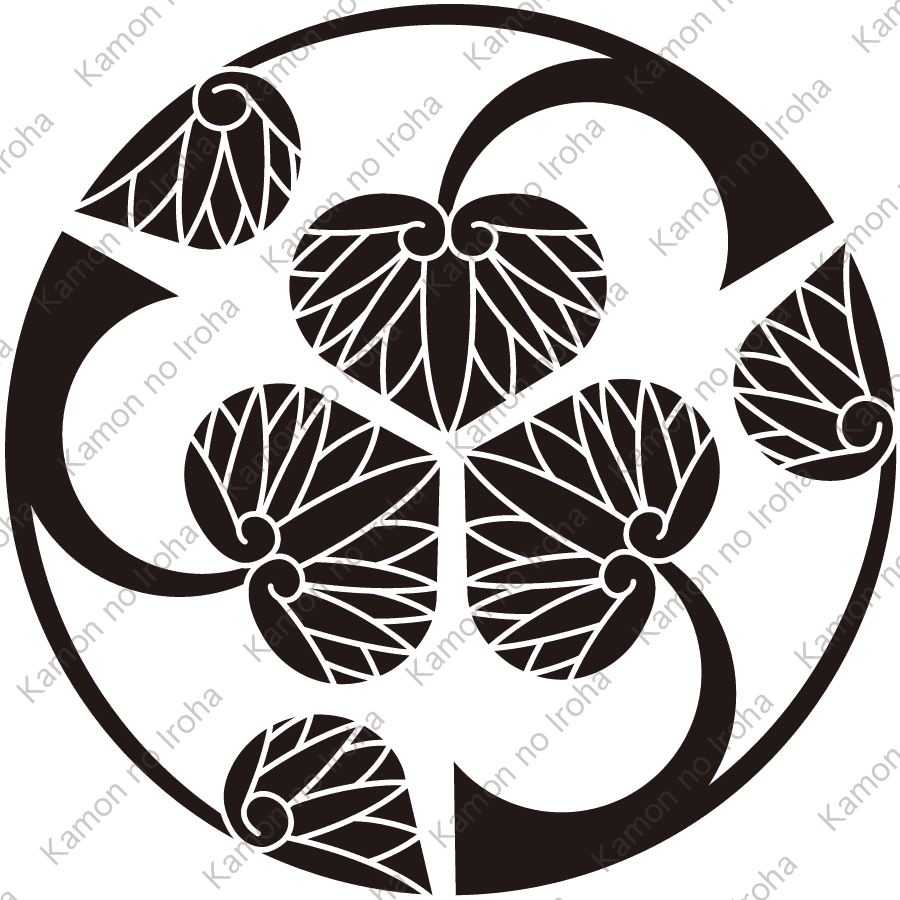 三つ割り立葵紋