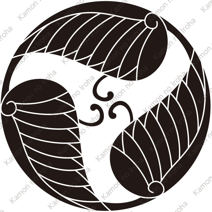 三つ割り蔓河骨紋