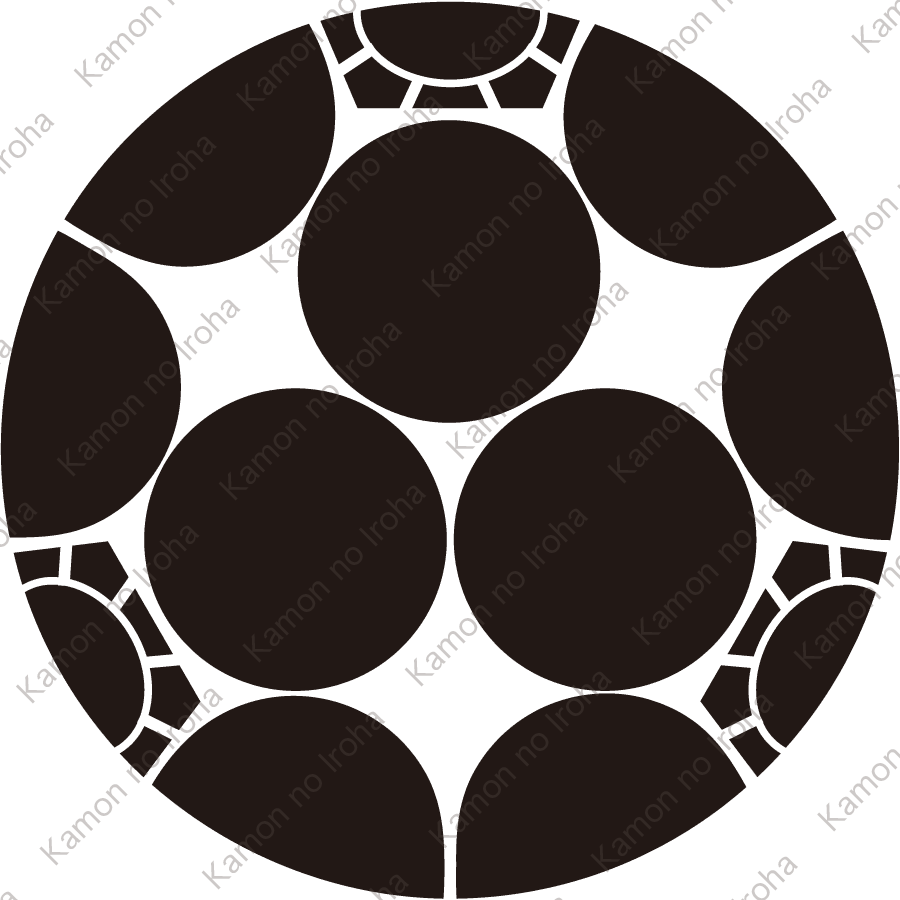 三つ割り梅鉢紋