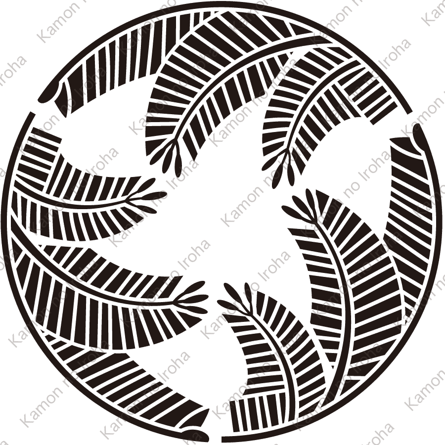 三つ割り若松紋