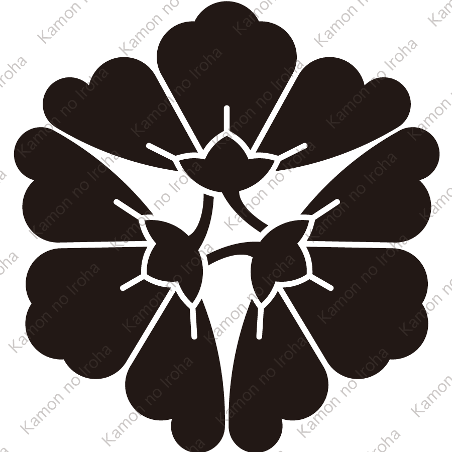 三つ横見唐花紋