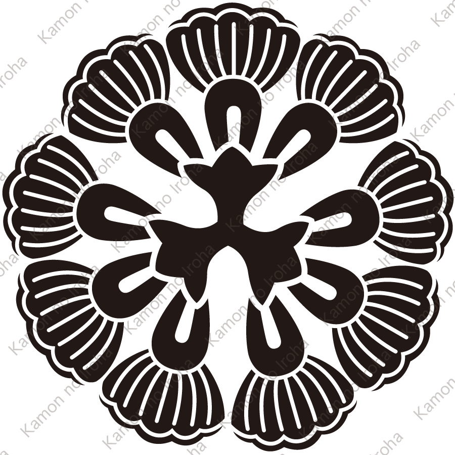 三つ横見葛の花紋