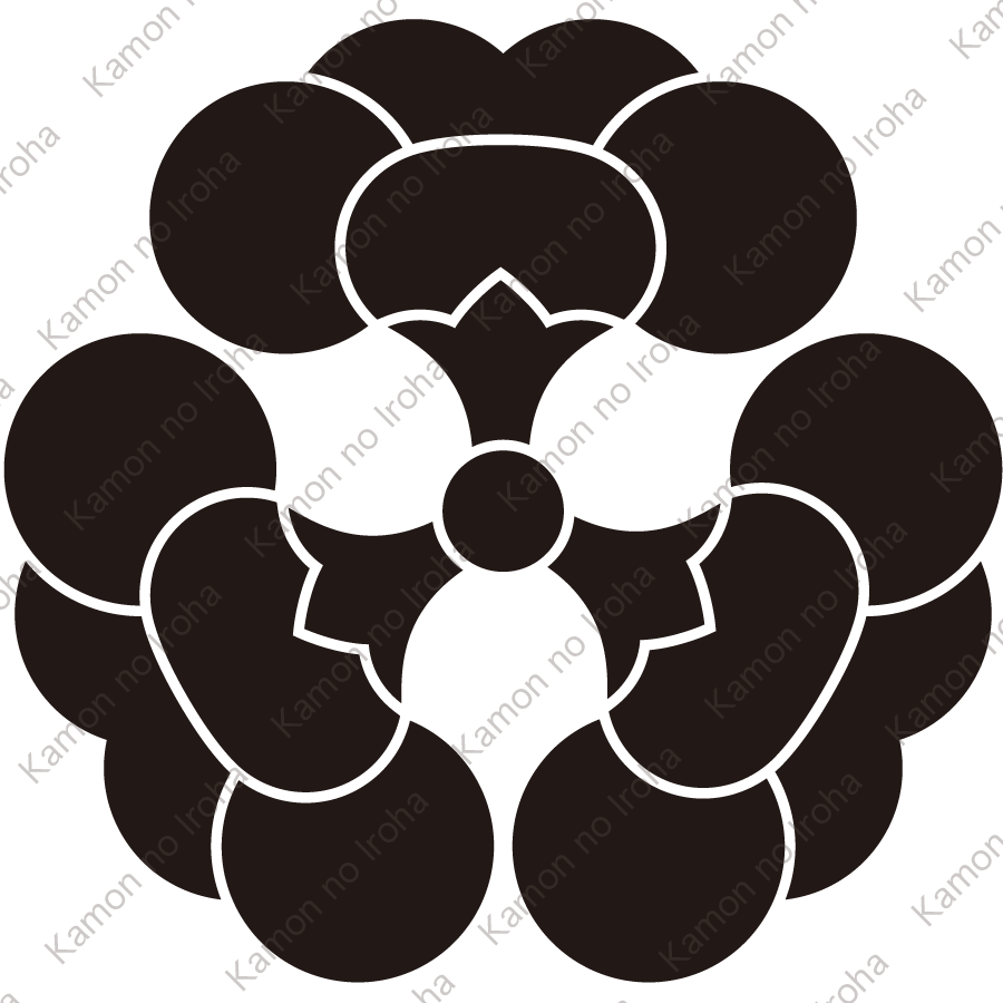 三つ横見裏梅紋