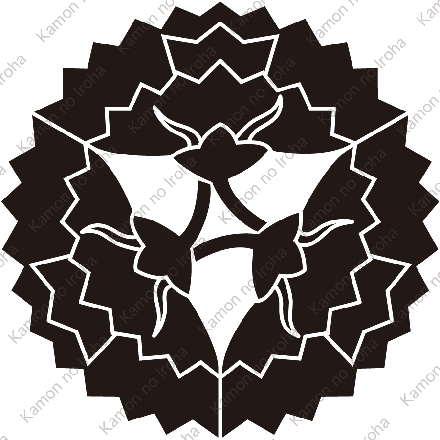 三つ横見山吹紋