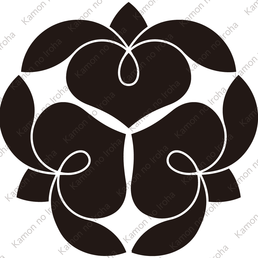 三つ寄せ藤の花紋