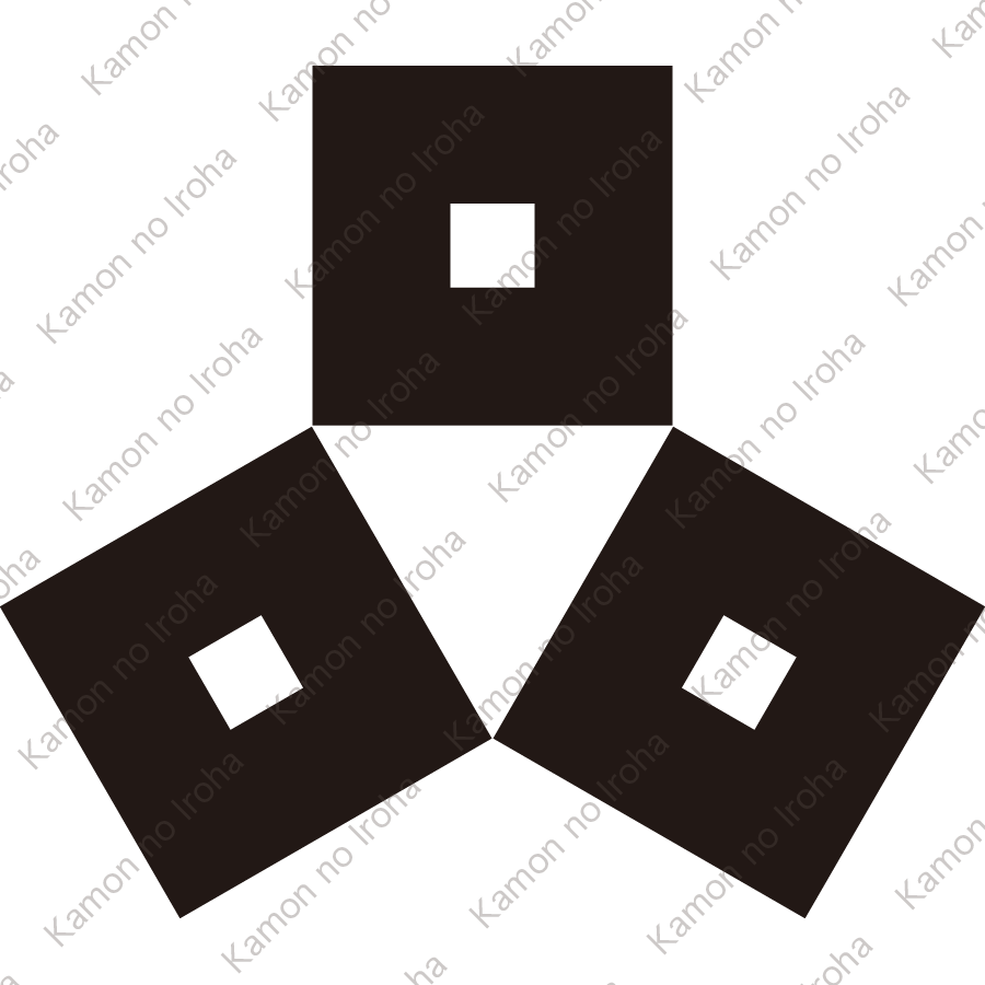 三つ寄せ釘抜紋