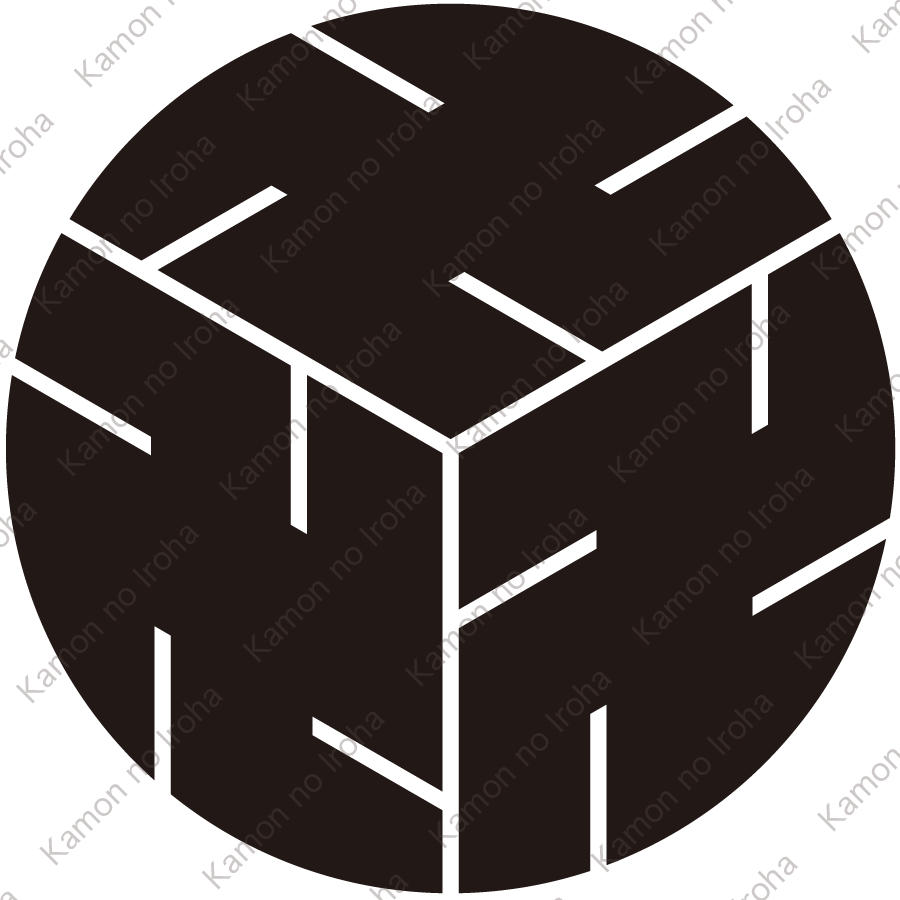 三つ寄せ万字丸紋