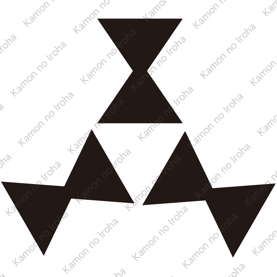 三つ寄せ輪鼓紋