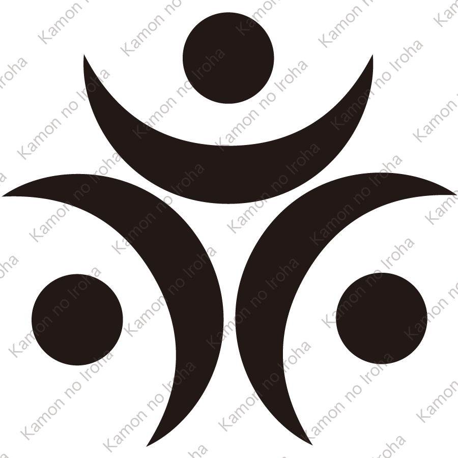 三つ寄せ月星紋