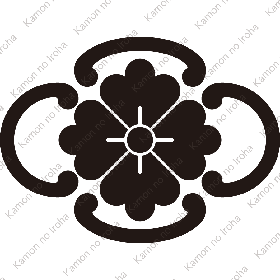木瓜鐶に花角紋