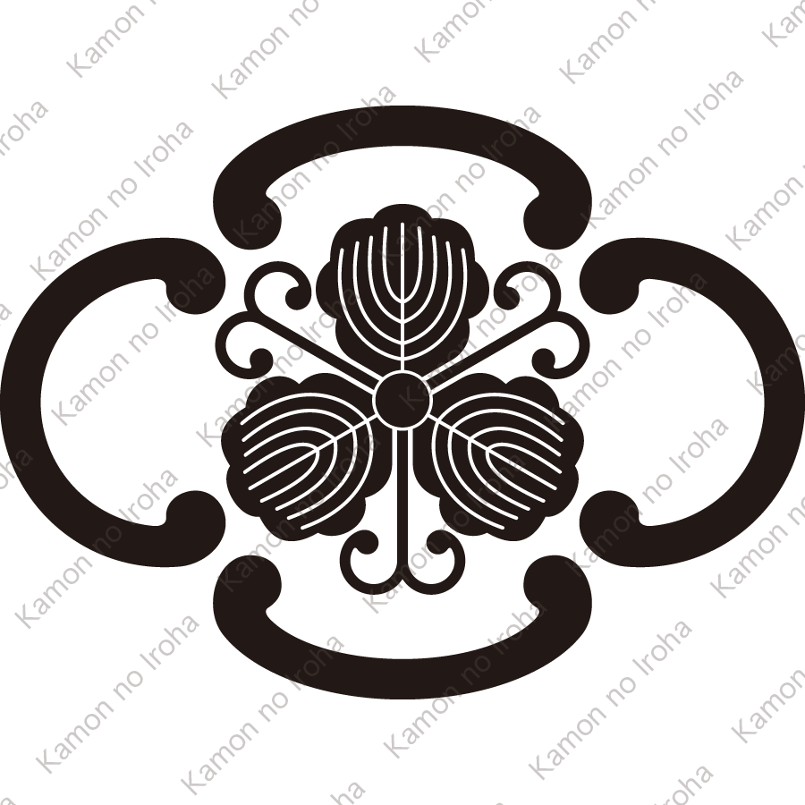 鐶木瓜に蔓柏紋