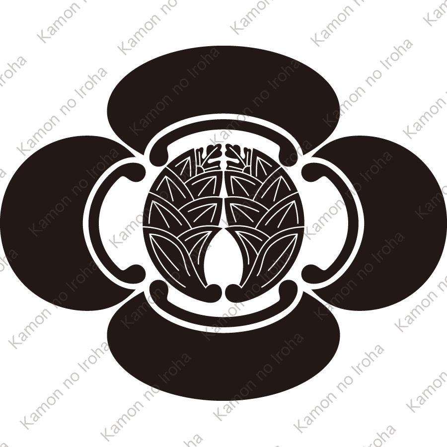 木瓜に抱き茗荷紋