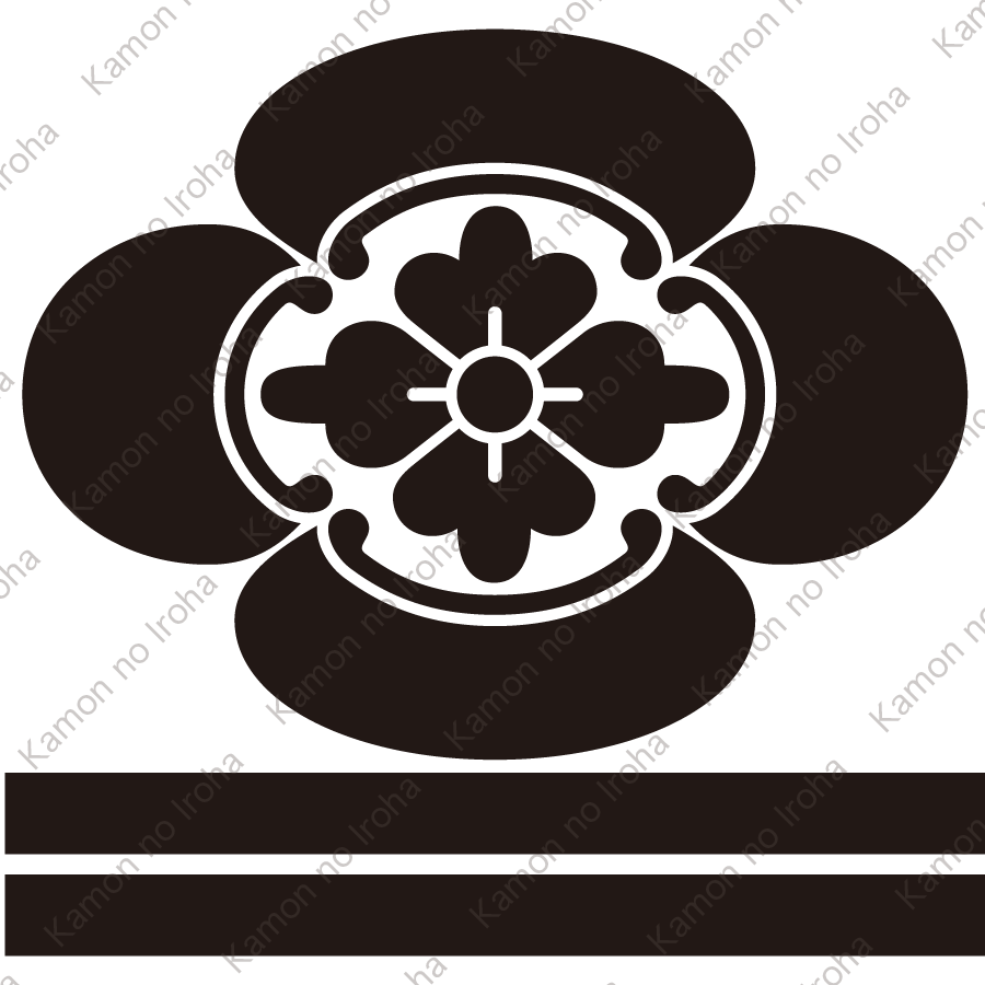 木瓜に二つ引き紋