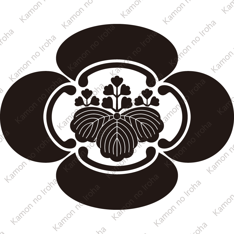 木瓜に五三桐紋