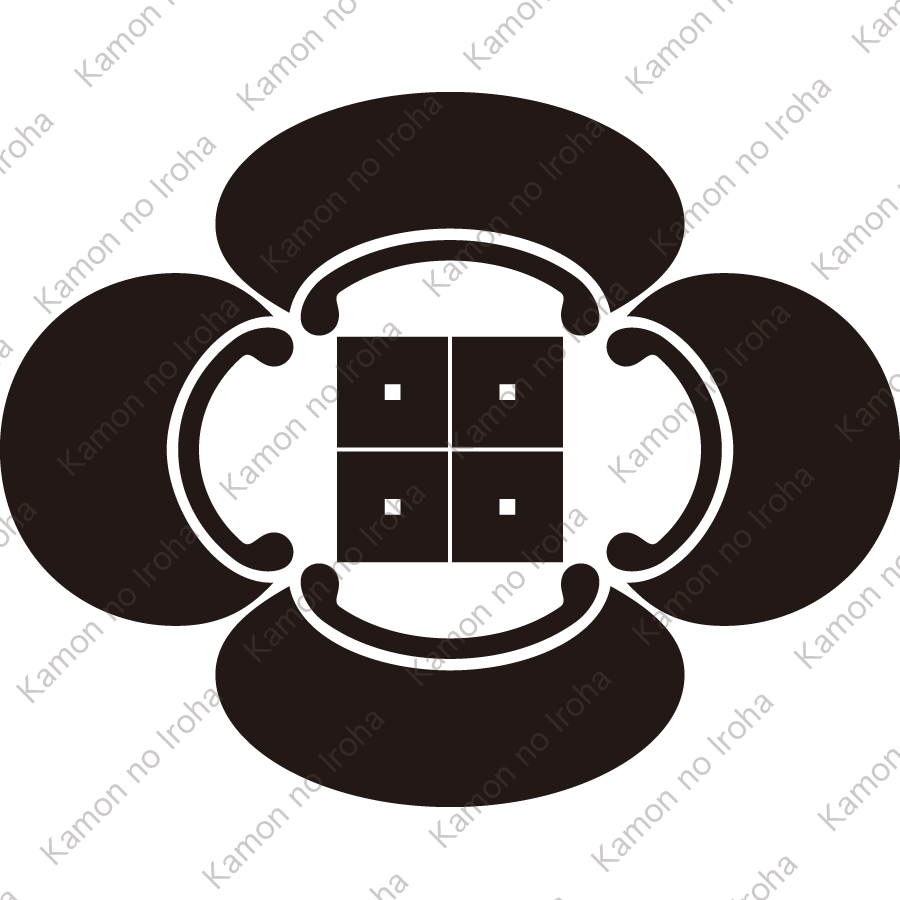 木瓜に平四つ目紋