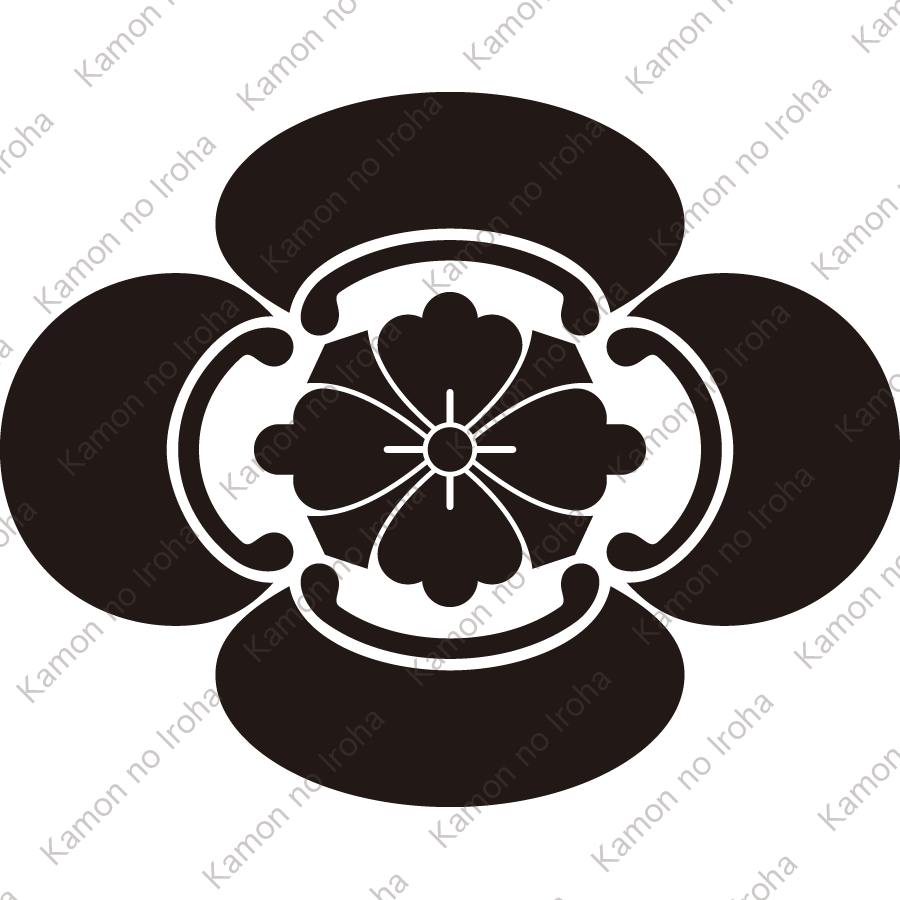 木瓜に剣花菱紋