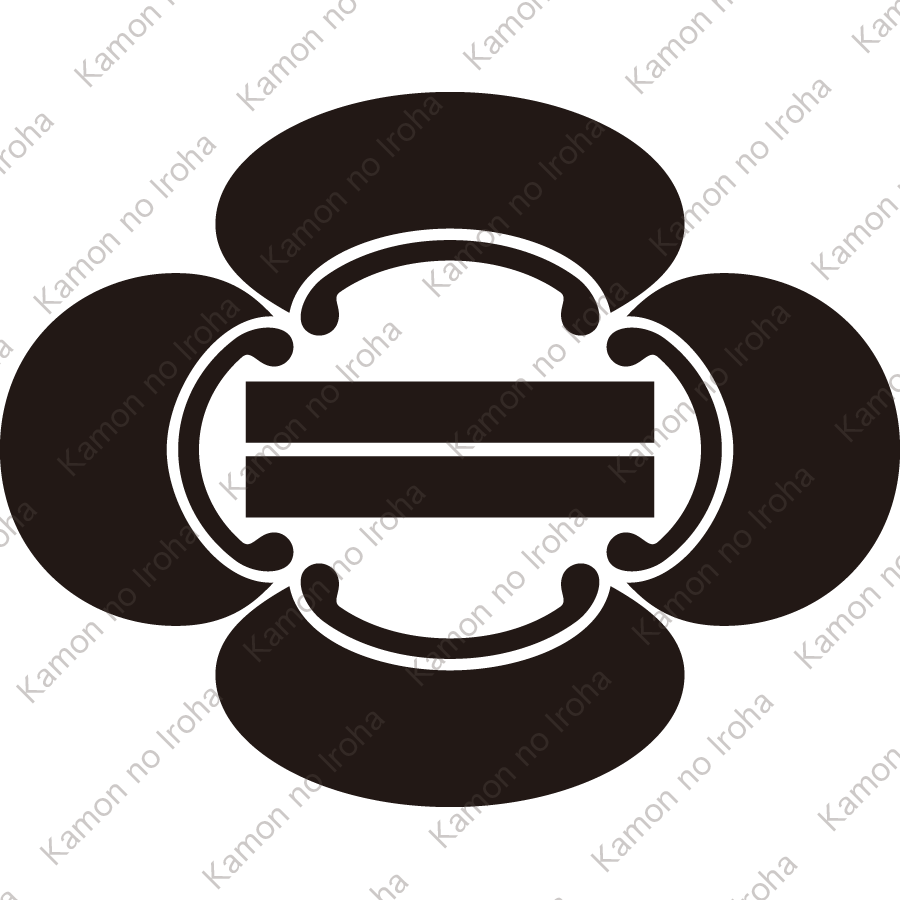 木瓜内に二つ引き紋