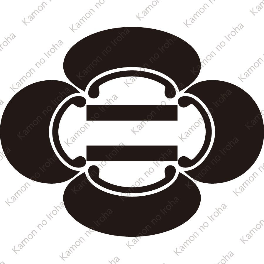 木瓜内に細二つ引き紋
