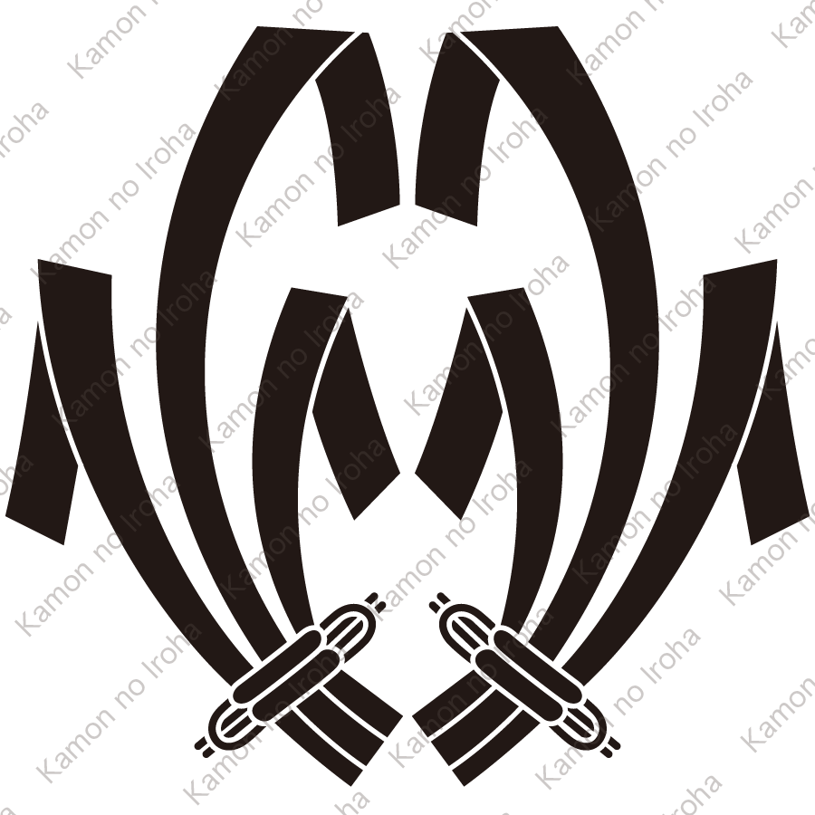 向い飾り熨斗紋