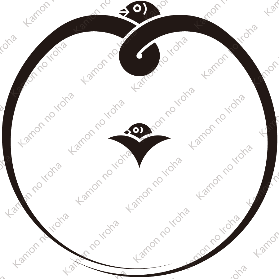 結び雁金輪に豆雁金紋