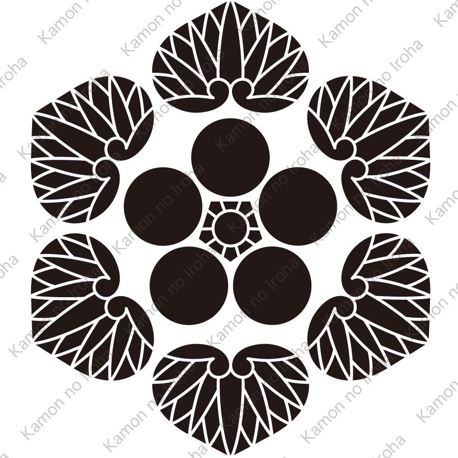 六つ葵に梅鉢紋