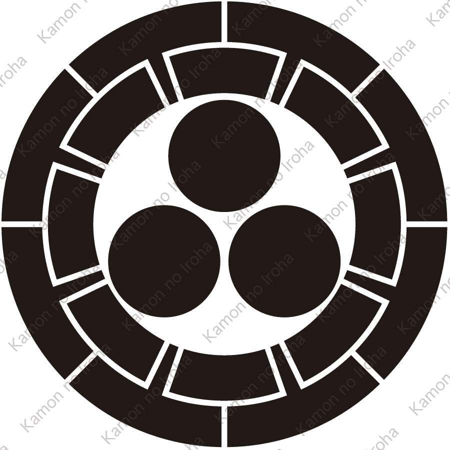 源氏輪に三つ星紋