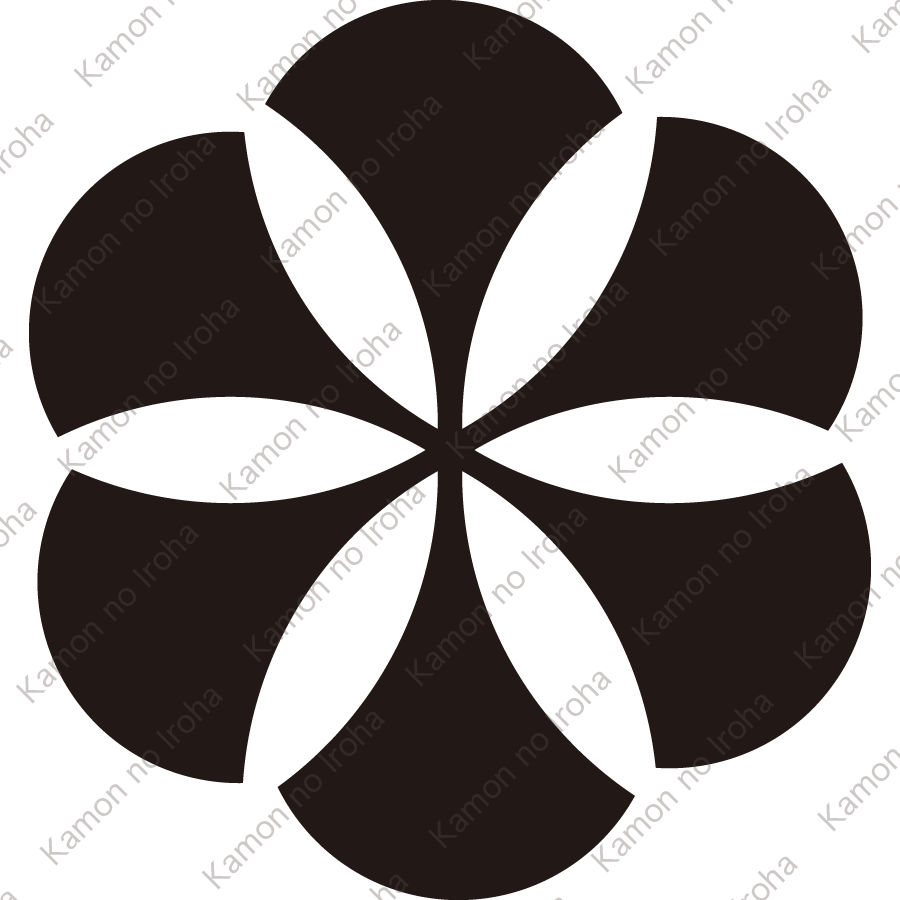 六つ銀杏模様紋