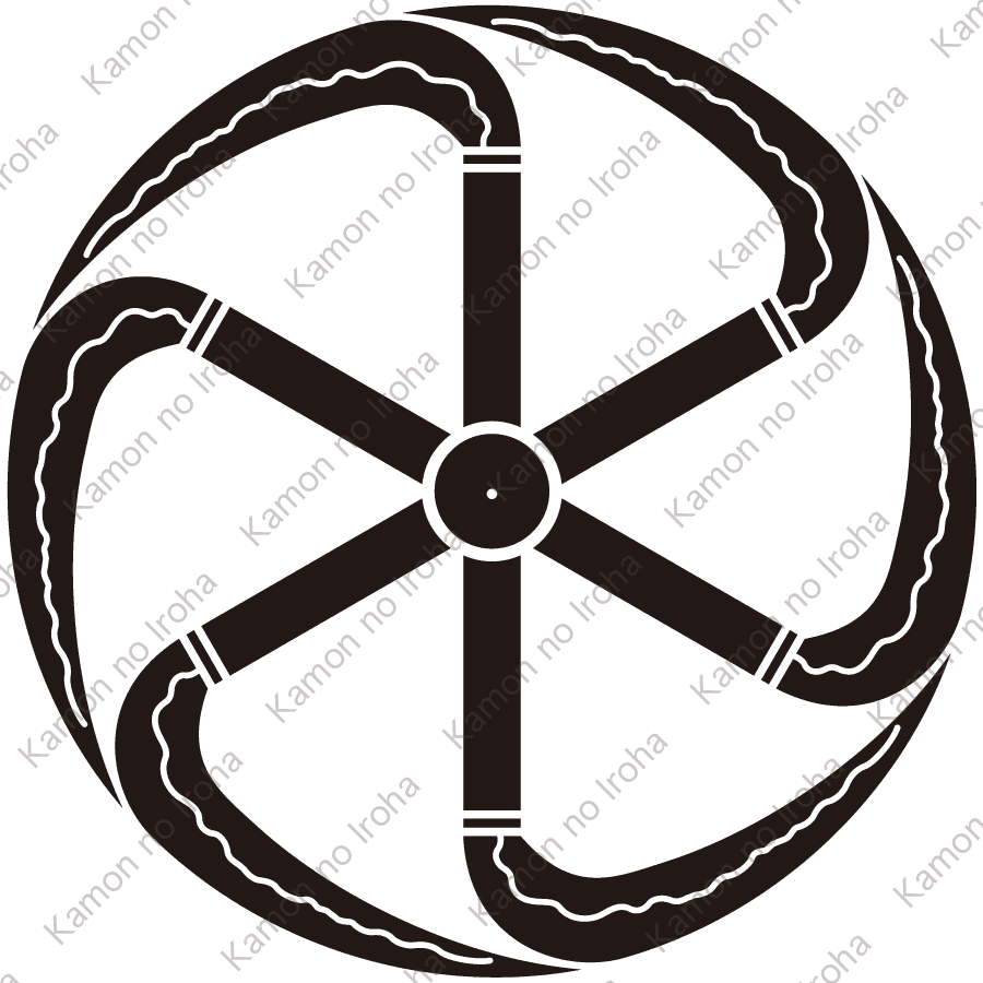 六つ鎌車紋