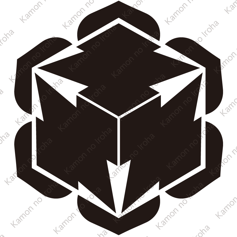 六つ内に三つ松皮菱紋