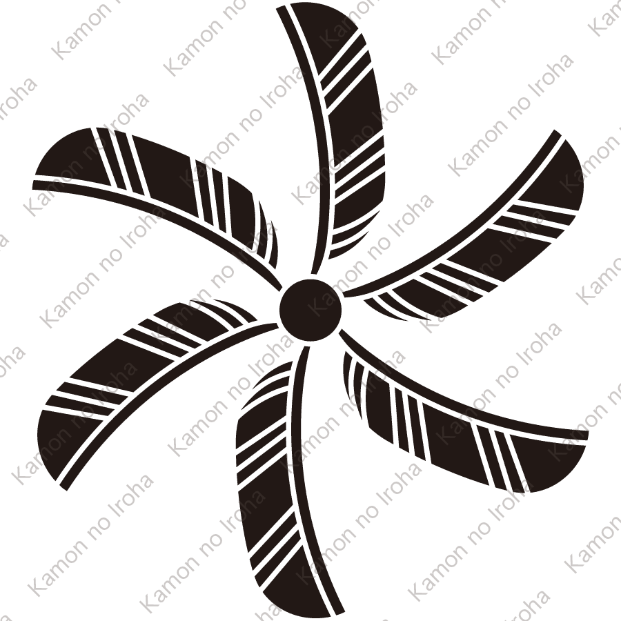 六つ割り鷹の羽車紋