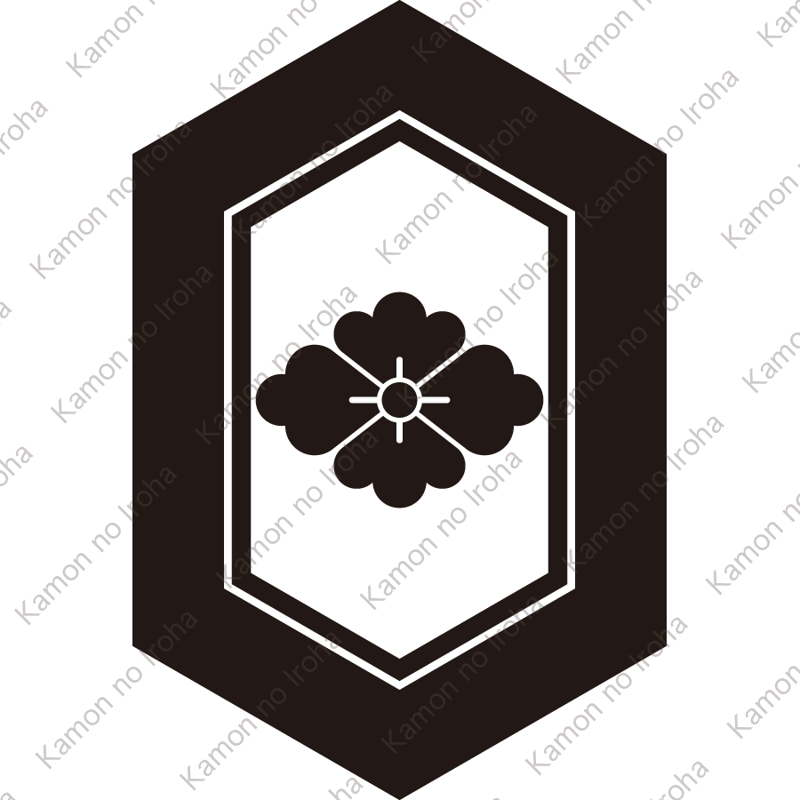 長亀甲に花菱紋