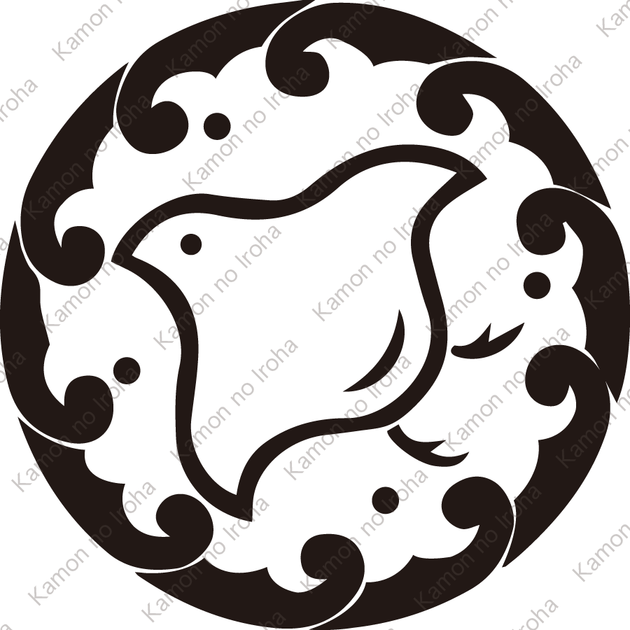 浪輪に陰千鳥紋