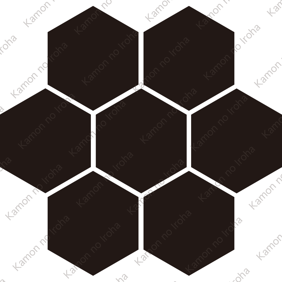 七つ日向亀甲紋