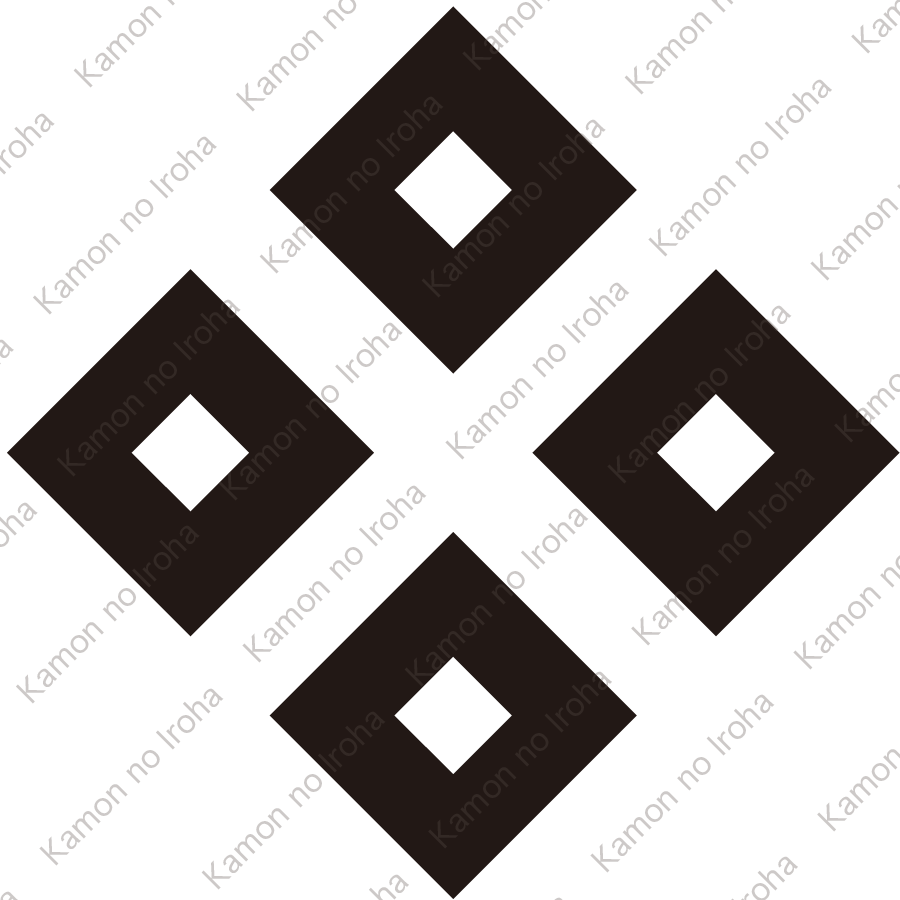 七つ割り四つ目紋