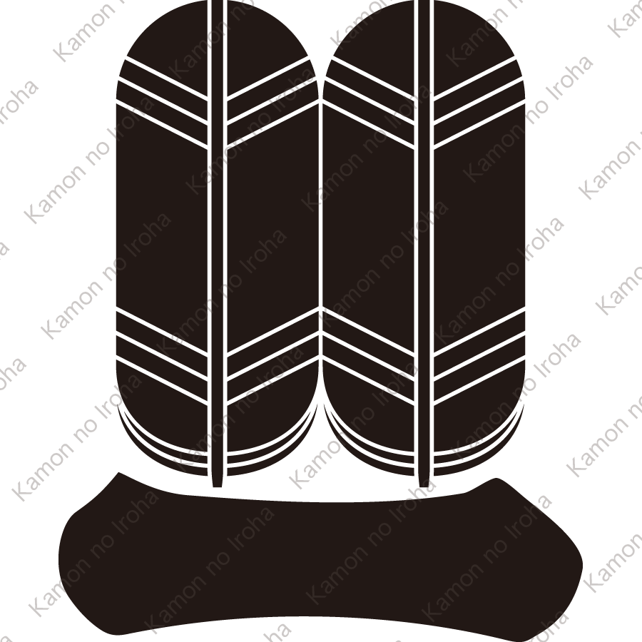 並び鷹の羽に一文字紋