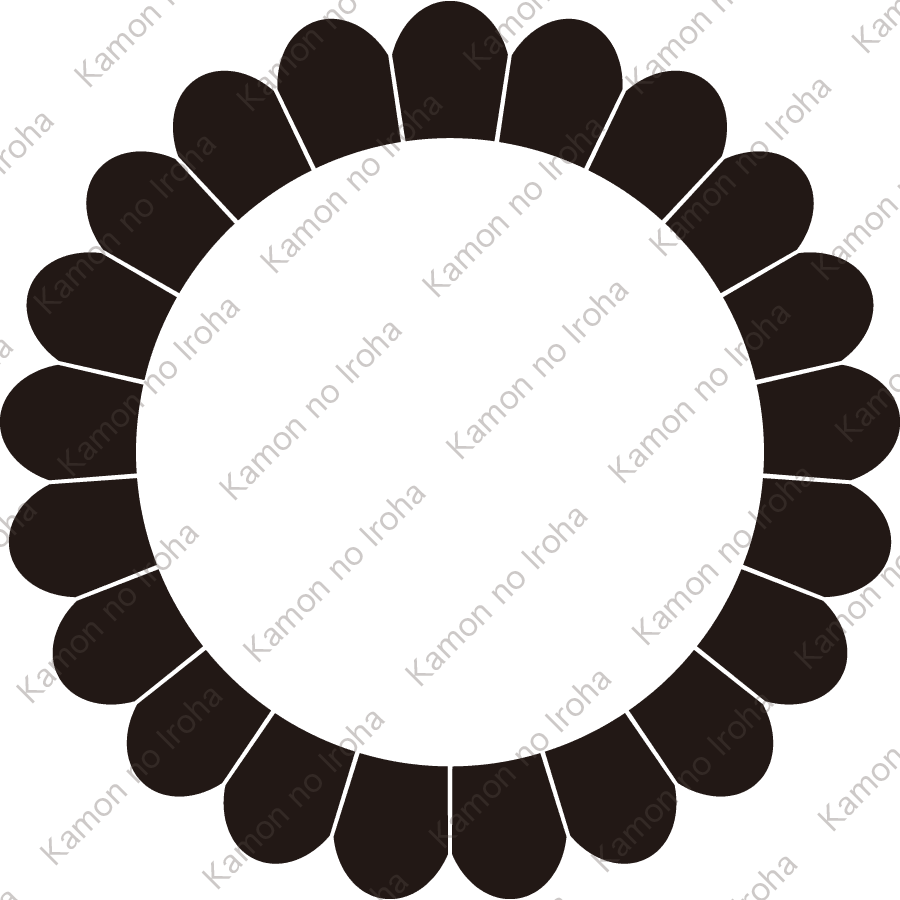 二十一葉菊輪紋