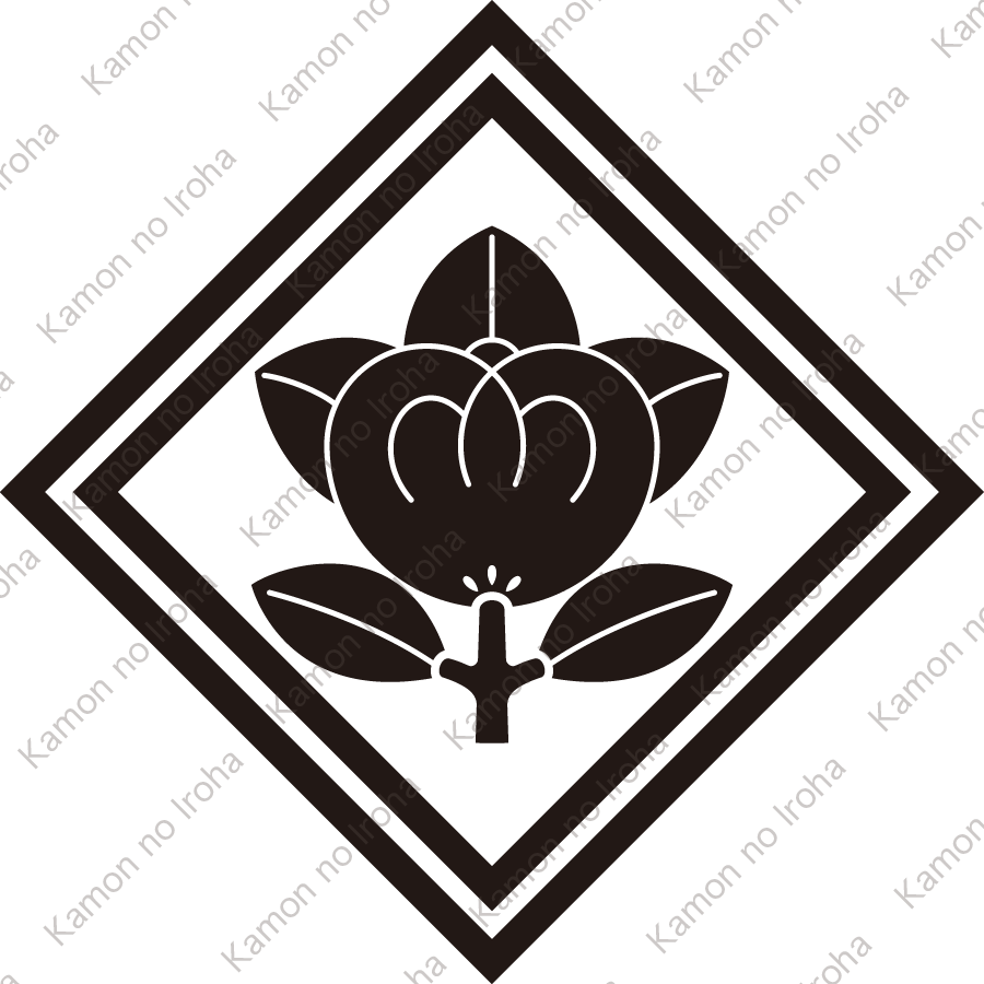 二重隅立て角に橘紋