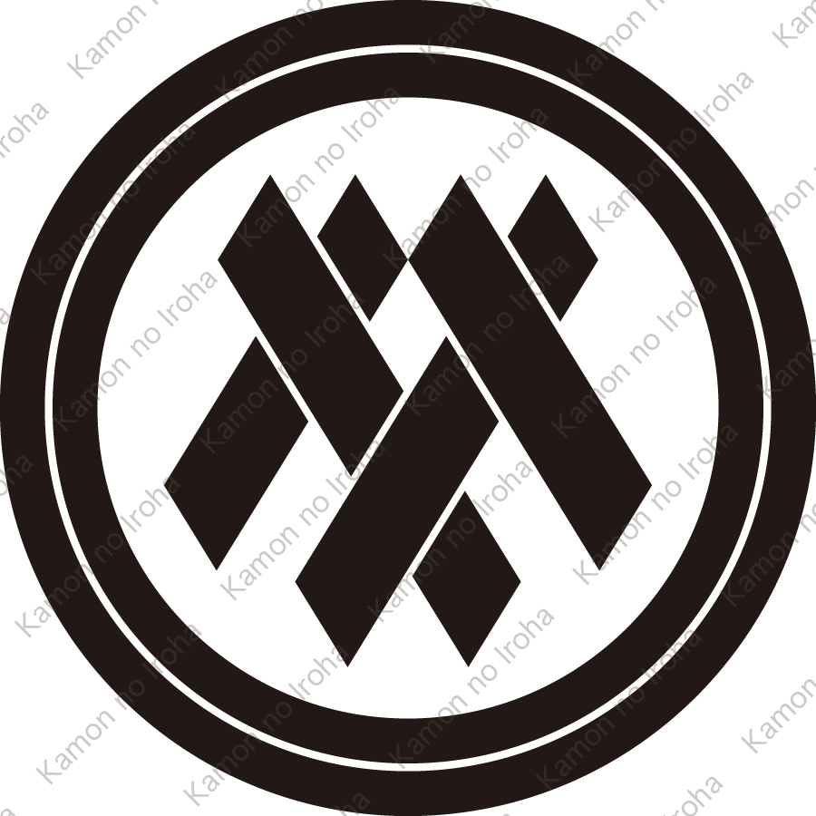 二重輪に違い直違紋